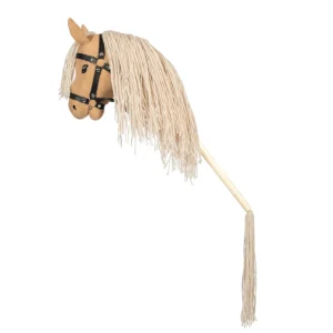 Hobbyhorse met open mond blond