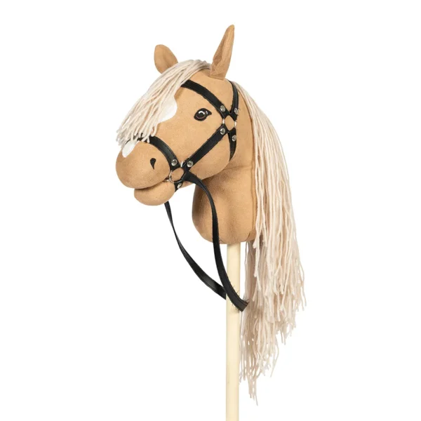 Hobbyhorse met open mond blond