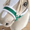 Halsterset met Bont voor een hobbypaard, Groen & Wit